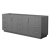 Custom image for Dark Gray with Brushed Nickel Trim / No Mirror