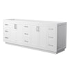 Custom image for White with Brushed Nickel Trim / No Mirror