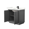 Custom image for Dark Gray with Matte Black Trim / Giotto Quartz / No Mirror