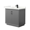 Custom image for Dark Gray with Matte Black Trim / Giotto Quartz / No Mirror