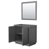 Custom image for Dark Gray with Satin Bronze Trim / 34