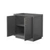 Custom image for Dark Gray with Satin Bronze Trim / No Mirror