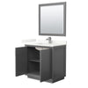 Custom image for Dark Gray with Brushed Nickel Trim / Giotto Quartz / 34