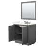 Custom image for Dark Gray with Brushed Nickel Trim / Giotto Quartz / 34