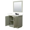 Custom image for Light Green with Matte Black Trim / Giotto Quartz / 34