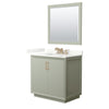 Custom image for Light Green with Satin Bronze Trim / Giotto Quartz / 34