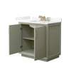 Custom image for Light Green with Satin Bronze Trim / Giotto Quartz / No Mirror