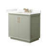 Custom image for Light Green with Satin Bronze Trim / Giotto Quartz / No Mirror