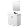 Custom image for White with Matte Black Trim / Giotto Quartz / 34