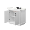 Custom image for White with Matte Black Trim / Giotto Quartz / No Mirror