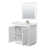Custom image for White with Brushed Nickel Trim / White Quartz / 34