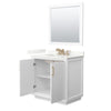 Custom image for White with Satin Bronze Trim / Giotto Quartz / 34