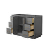 Custom image for Dark Gray with Satin Bronze Trim / No Mirror