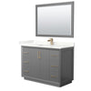 Custom image for Dark Gray with Satin Bronze Trim / Giotto Quartz / 46