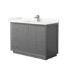 Custom image for Dark Gray with Brushed Nickel Trim / Giotto Quartz / No Mirror