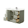 Custom image for Light Green with Brushed Nickel Trim / Giotto Quartz / No Mirror