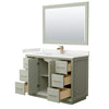 Custom image for Light Green with Satin Bronze Trim / White Quartz / 46