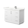 Custom image for White with Brushed Nickel Trim / Giotto Quartz / No Mirror