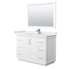 Custom image for White with Brushed Nickel Trim / White Quartz / 46