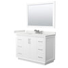Custom image for White with Brushed Nickel Trim / White Quartz / 46