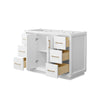 Custom image for White with Satin Bronze Trim / No Mirror