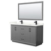 Custom image for Dark Gray with Matte Black Trim / Giotto Quartz / 58