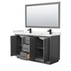 Custom image for Dark Gray with Matte Black Trim / White Quartz / 58