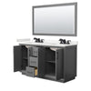 Custom image for Dark Gray with Matte Black Trim / White Quartz / 58
