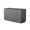 Custom image for Dark Gray with Satin Bronze Trim / No Mirror