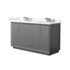 Custom image for Dark Gray with Brushed Nickel Trim / Carrara Cultured Marble / No Mirror