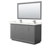 Custom image for Dark Gray with Brushed Nickel Trim / Giotto Quartz / 58