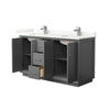 Custom image for Dark Gray with Brushed Nickel Trim / Giotto Quartz / No Mirror