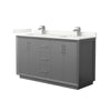 Custom image for Dark Gray with Brushed Nickel Trim / Giotto Quartz / No Mirror