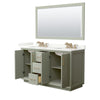 Custom image for Light Green with Satin Bronze Trim / Giotto Quartz / 58