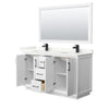Custom image for White with Matte Black Trim / Giotto Quartz / 58
