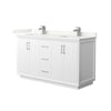 Custom image for White with Brushed Nickel Trim / Giotto Quartz / No Mirror