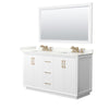 Custom image for White with Satin Bronze Trim / Giotto Quartz / 58