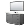 Custom image for Dark Gray with Matte Black Trim / Giotto Quartz / 58
