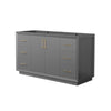 Custom image for Dark Gray with Satin Bronze Trim / No Mirror
