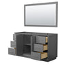 Custom image for Dark Gray with Brushed Nickel Trim / 58