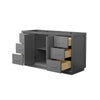 Custom image for Dark Gray with Brushed Nickel Trim / No Mirror