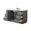 Custom image for Dark Gray with Brushed Nickel Trim / Giotto Quartz / No Mirror