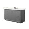 Custom image for Dark Gray with Brushed Nickel Trim / Giotto Quartz / No Mirror