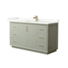 Custom image for Light Green with Satin Bronze Trim / Giotto Quartz / No Mirror