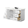 Custom image for White with Matte Black Trim / Giotto Quartz / No Mirror