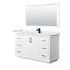 Custom image for White with Matte Black Trim / White Quartz / 58