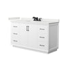 Custom image for White with Matte Black Trim / White Quartz / No Mirror