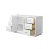 Custom image for White with Brushed Nickel Trim / No Mirror