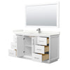 Custom image for White with Brushed Nickel Trim / Giotto Quartz / 58