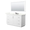 Custom image for White with Brushed Nickel Trim / Giotto Quartz / 58